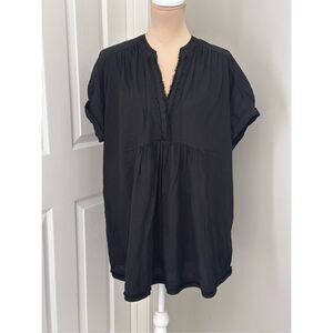 FREE People black getaway top